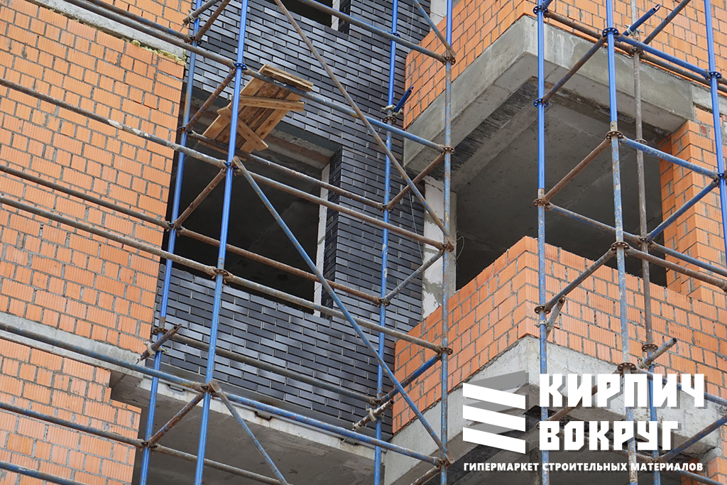 Кирпич Российский Облицовочный, Коричневый Сплошной, 1NF, Recke